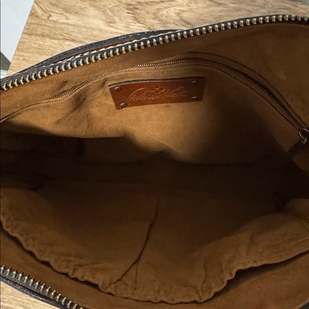 Patricia Nash Brown Tooled Leather Crossbody Bag - Picture 5 of 16